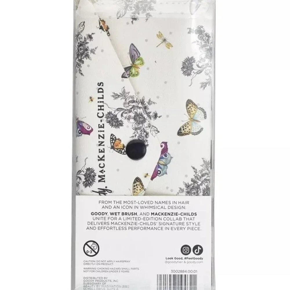 Goody x MacKenzie-Childs Hair Comb‎ OS Black White NEW Courtly Check Travel